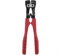 Pince à sertir rouge pour fil de 6 à 50 mm² 0-10 AWG, outil d'électricien à mâchoire réglable avec bouton rapide, long manche économe en main-d'œuvre, acier au chrome vanadium