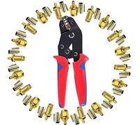 Pince à Sertir SMA et Connecteur SMA Rg174, Sertisseuse SMA, 10pcs SMA Male Connector et 10pcs connecteur sma femelle pour Rg316 Rg174 Cable Coaxial