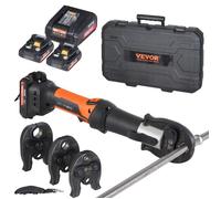 VEVOR Kit d'outils de sertissage de tuyaux avec 2 batteries mâchoires V15 22 28