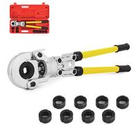 Pince à sertir VEVOR pour tubes en cuivre - Outil de sertissage sanitaire V 12-28 mm, pince à sertir pour tubes en cuivre avec mâchoires TH 16-32 mm, tête pivotante à 360° pour une connexion flexible