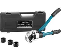 Pince à sertir VEVOR TH16, TH20, TH25, TH32 mm, Pince à sertir Force de sertissage 8 T, Pince à sertir pour tubes avec tête pivotante sur 360°, Poignée ergonomique en caoutchouc, Soupape à piston manu