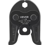 Pince à sertir VEVOR V15, pince à sertir de 15 mm pour tubes en acier inoxydable de type V, mâchoires de sertissage en acier, compatibles avec les outils de sertissage standard, systèmes de chauffage,