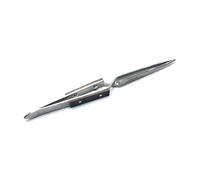 Pince à souder en croix - Fermeture automatique - Pour bijoux - Isolée - Avec pointe coudée droite - Petite pince de traitement du métal