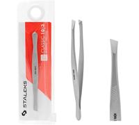 Pince à sourcils précise avec bords larges inclinés Acier inoxydable de qualité médicale Classic 10/3
