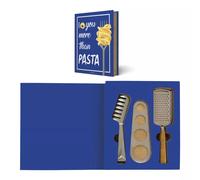 Pince à spaghetti, doseur et râpe à fromage en coffret cadeau GIFT NOVELS