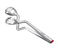 Pince à spatule à retournement alimentaire multifonction en acier inoxydable, pour pain, œufs, BBQ, hamburgers, galettes, crêpes, pince de cuisine, pince à barbecue