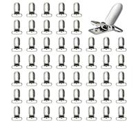 Pince à Sucette en Métal 25mm Pinces à Sucer Attaches-Sucettes Clips pour Bébé Bretelle Attache Sangles Draps de Lit 50 Pièces