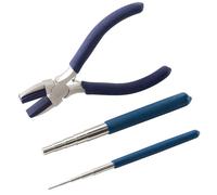 Pince à Tête en Plastique pour Fabrication de Bijoux, Pince à Bec Plat en Nylon, Tiges D'Enroulement Épaisses et Fine OUTILS BIJOUX