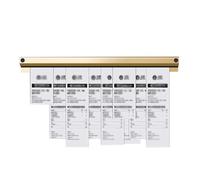 Pince à ticket de traiteur, pince adhésive pour reçus de commande et pinces à mémo, tailles de 30 cm à 120 cm, parfait pour partitions de piano et cartes postales
