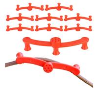 Pince à tige rotative - Clips d'entraînement pour de jardin | Matériau ABS avec taille 12 x 1,6 cm - Lot de 10 plieurs pour serre, parterre de fleurs, légumes, tomates, orchidées, pothos