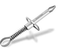 Pince à tiques pour chiens et chats en acier inoxydable 8,5 cm avec pointes précises pour saisir les plus petites tiques