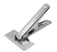 Pince à tissu en métal robuste avec dossier mobile, pince des matériaux jusqu'à 0 58 mm d'épaisseur, pour couture, reliure de papier et projets d'artisanat