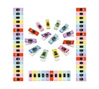 Pince à Tissu, Paquet de 60, Alternative aux Épingles pour Maintenir les Couches de Tissu Ensemble, Multi-Usages