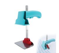 Pince à tissu réglable avec base en acier, pince de maintien antidérapante et robuste, clip de contrôle de la hauteur à un bouton pour le matelassage, la coupe, la couture et la couture DIY (20,3 cm)