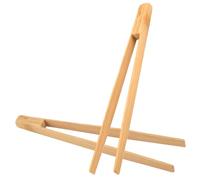 Pince a Toast Lot de 2 Pince en Bambou 25cm Longue pour Grill Tranche de Pain,Cornichons