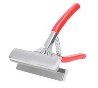 Pince à toile en acier inoxydable à mâchoire large 12 cm Rouge Fournitures d'art Pince à étirer pour artistes de peinture à l'huile Outils professionnels Poignée en plastique