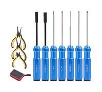 Pince À Tournevis Poignée Ergonomique Jeu De 10 Pièces Avec Douilles Pour Les Amateurs Modèles Voiture Et D'avion Boîte Outils Jeu Tournevis Précision