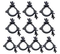 Pince à treillis 10 pièces crochets for lumières de scène DMX LED Par têtes mobiles DJ éclairage laser pince projecteur suspension for tête mobile(Black)