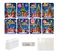 Pince à trésorerie Noël - Mélange d'ombre verte acrylique, mécanisme de clip joie, détail d'art de Noël, motif de vin extension de thème de vacances | Pour les moments de Noël dans les salles de fête