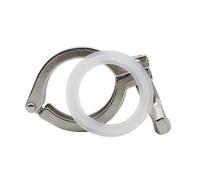 Pince à trois clips SS304 en acier inoxydable, accessoires de raccords d'anneau de manchon de pince de trèfle(K106mm Inch)