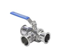 Pince à trois voies en acier inoxydable 304 T, 1 ", 50.5MM