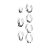 Pince à tube de lampe à 5 ressorts fixes avec base de protection en caoutchouc, pince T3/T4/T5/T6/T7/T8/T9/T10(5Pcs T10)