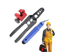 Pince à tube en cuivre, pince à tuyau, 6 trous 3 pièces plombier tuyau en cuivre raccordement d'outils à main | coupe-outils à main pour Thanksgiving, Noël