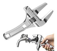 Pince à tuyaux réglable - d'aluminium - Grande ouverture - Outil de plombier léger avec poignée courte e réparation de vidange de salle de bain - Pince à poignée universelle