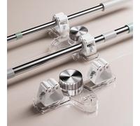 Pince à ventouse pour salle de bain - Fixation murale - Joint d'étanchéité sous vide solide - Convient pour carrelage lisse et verre - Blanc