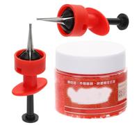 Pince à Ver Rouge Abs, Outil de Pêche Pratique pour Appâts en Extérieur | Rouge, pour Asticots Terre, Protège les Mains, Lot Unique, Usage Pêche