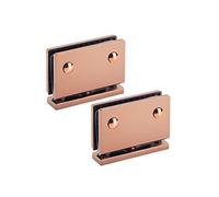 Pince à verre de salle bain en acier inoxydable 304 - Charnière pivotante 90° for porte, supporte jusqu'à 50 kg