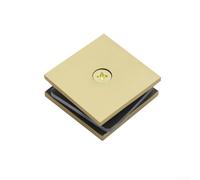 Pince à verre en laiton pour verre de 8 à 12 mm, fiable et élégante pour fixation de porte de salle de bain (doré)