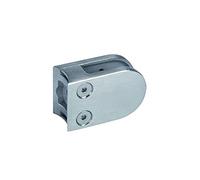 Pince à verre ronde 41mm en inox 316 brossé pour poteau Ø42,4mm