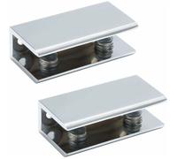 Pince à Verre Support d'Étagère en Verre Support de Tablette Murale Charnière de Porte,Verre Adaptatif de 10-12 mm d'Épaisseur,2