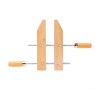 Pince à vis manuelle en bois de 15,2 cm, 20,3 cm, 25,4 cm, pour le travail du bois avec plage de serrage réglable jusqu'à 21 cm, broches en acier inoxydable et poignées en bois dur pour projets de