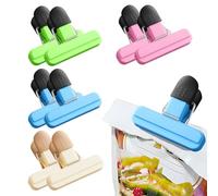Pince Alimentaire,8 Pièces Pince Emballage Plastique Fermeture Sachet Clip Pinces pour Sachets Clips de Fermeture,Cuisine Pinces à Sac Clip D'étanchéité,Reutilisable Pince Fermeture Sachet Alimentaire