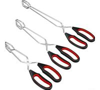 Pince alimentaire à long manche pour la cuisine et la pâtisserie, outil de cuisine ergonomique pour griller et servir divers aliments (M)