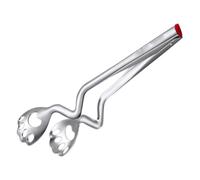Pince Alimentaire Patte de Chat en Acier Inoxydable pour Barbecue | Manipulation D’une Seule Main, Prise Confortable, Surface Lisse Polie, Service Facile pour Fruits de Mer et Buffet