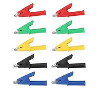 Pince Alligator de Agrafe 10Pcs / Snsemble P2002 20A 5 Couleurs 4mm le Clip de Test de Sécurité de Banane de Jack pour le Multimètre 380V