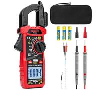 Pince Ampèremètre KAIWEETS KC604 AC/DC - Multimètre avec Lampe de Poche et Rétro-éclairage