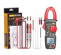 Pince ampèremétrique 4000 points TRMS Auto Range avec tension AC/DC, courant AC, résistance, capacité, continuité, détection de tension sans contact, diodes, test de température, outils électriques