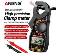 Pince ampèremétrique numérique professionnelle ANENG MT87, multimètre 1999 points de lecture, testeur de tension CC/CA, ampèremètre, détecteur NCV, testeur de résistance, outils domestiques Red Black