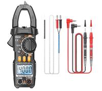 Pince ampèremétrique numérique, testeur de diode, température, fréquence, ohms, capacité, NCV, multimètre, affichage, outils for électricien(Black)
