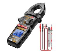 Pince Ampèremétrique Numérique | Testeur de Température | Multimètre Pinces Multifonction 6000 Comptages avec Lampe Torche pour Tension AC/DC Capacitance Résistance Température
