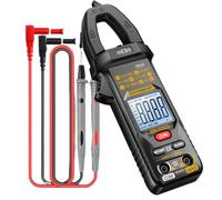 Pince ampèremétrique - Testeur de tension portable 4000 comptes | Affichage numérique intelligent pour électricien Tension CA CC - Mesure industrielle DC AC