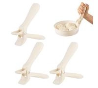 Pince anti-brûlure ergonomique antidérapante pour chauffante de cuisine, pour micro-ondes, friteuse à air, cuiseur vapeur, œufs, crème pâtissière, grille-