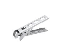 Pince antidérapante pour batterie de cuisine en alliage d'aluminium résistant à la chaleur pour randonnée, barbecue et randonnée