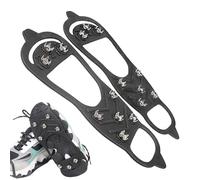 Pince antidérapante pour chaussures, pinces à chaussures de neige, 2 pointes de glace pour bottes - Avec 8 crampons pour bottes de froid, pointes de glace à porter facilement des crampons à l'épreuve