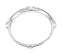 Pince Argentée pour Cercle de Batterie en Fer, Maintien Sûr du Support | Transmission Sonore Améliorée, Usage en Enregistrement et Pratique, Compatible Tambour et Support