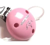 Pince Attache Tetine Clip Attache Tetine Bois Accroche Tétine Bois Kit Attache Tetine Bois Attache Sucette Bois Prenom (princesse rose)